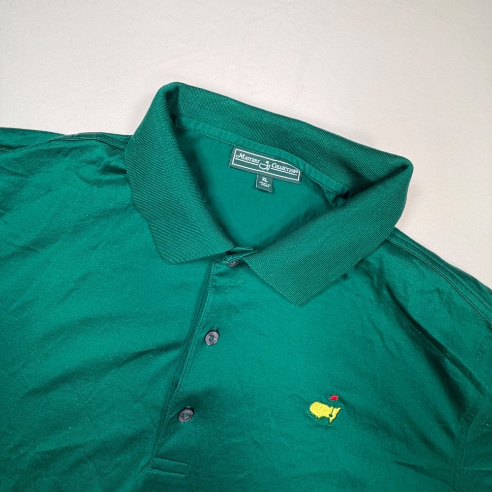 Masters Collection Golf Polo Shirt Mens XL Green 100% Pima Cotton S/S 0378